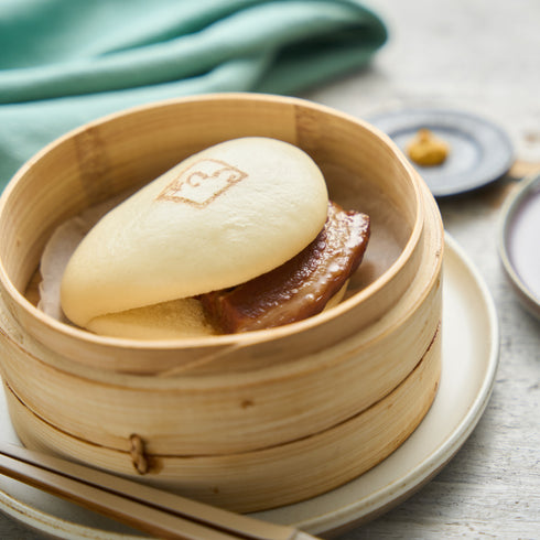 皮付三枚肉の角煮まん